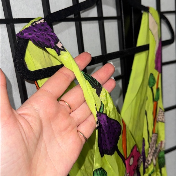 ✨ Farm Rio Lime Mushrooms Midi Dress – Size XS ✨ - Picture 5 of 9